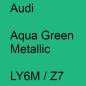 Preview: Audi, Aqua Green Metallic, LY6M / Z7.